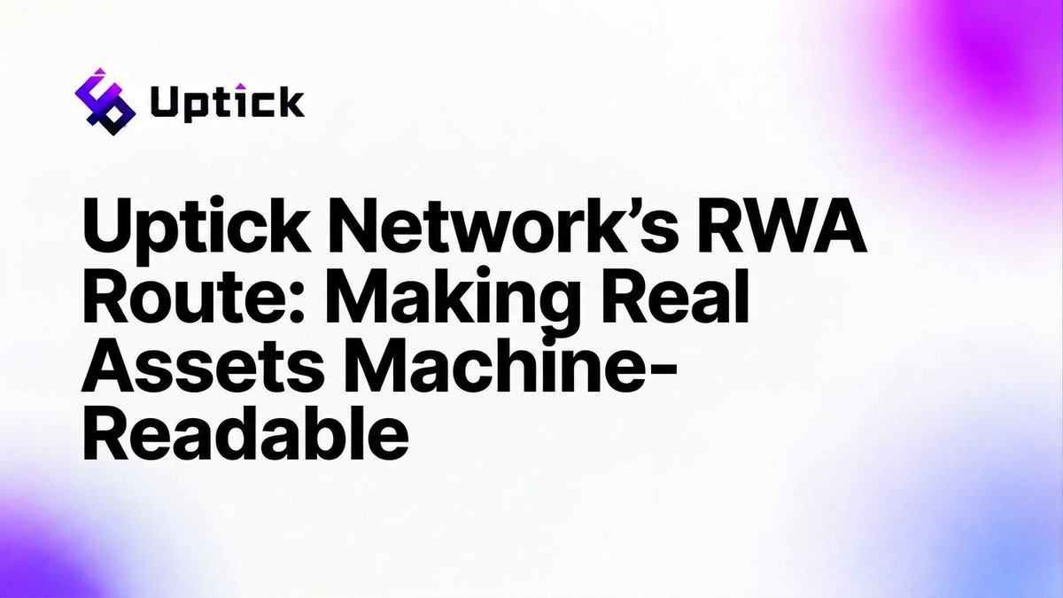 uptickproject's tweet photo. RWA isn't "mint a token." It's getting a non-standard, hard-to-risk physical asset accepted by the financial system. 🏭

Uptick's take: capital isn't scarce — quality assets are. So they do the dirty work on the asset side.

🔹 RWA 2.0 loop: IoT capture → on-chain anchor → AI risk control → cross-chain value
🔹 4 modules: Oracle · Tokenization (ERC-3643 KYC/AML) · Value Manager · Compliance
🔹 4 verticals: energy · low-carbon · AI compute · trade finance
🔹 BESS, AI-compute SPV (CYN-A/B), VPP (+43.7% peak revenue) — live & mainnet-validated

"We bring platforms, not slides." 📖 
👉  https://t.co/gLak8IghBR

#RWA #Uptick #Tokenization #Energy #Stablecoins