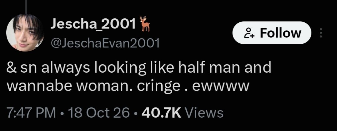 snprotectionhq's tweet photo. 🚨 URGENT REPORT 🚨

Please report and block this account for repeatedly posting hateful and derogatory comments targeting 🦊, including remarks intended to belittle, demean, and undermine him.

🧷: https://t.co/gonU6PfbGh

‼️ REPORT UNDER ‼️
• H@te, 4buse, or Hara$$ment https://t.co/rWcXcUReO8
