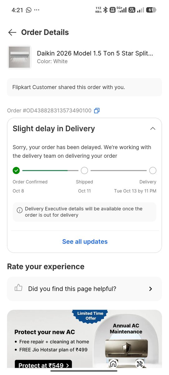 EagleSikhu's tweet photo. If you not solved my problem then I  file a complain on you in consumer rights court . What a fraudulent behavior you did on the name of big billion days scam. Don't check my patience delay this is too much from your side.. Solved my problem as soon as possible
@Flipkart https://t.co/fJJ0oqqtOi