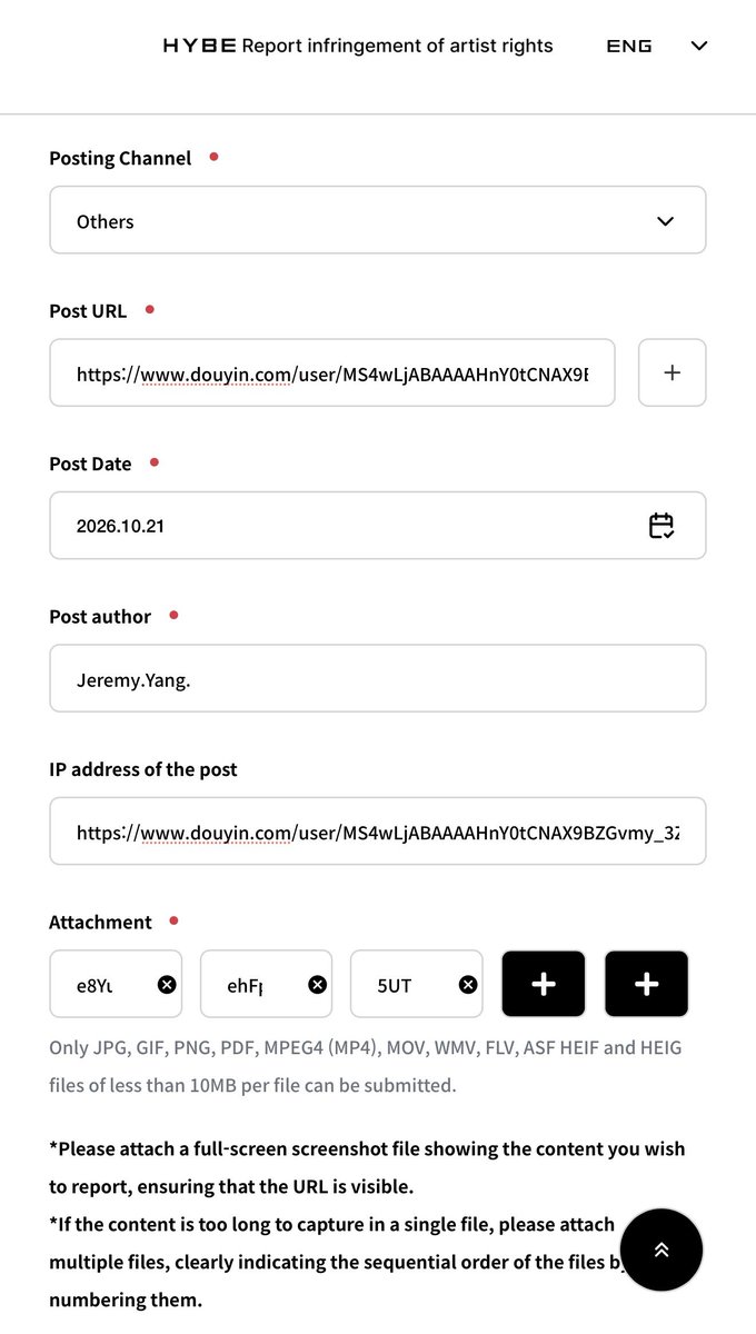 twelve05cm's tweet photo. ‼️ MASS REPORT ‼️

Please help report the Chinese Influencer claiming to be the one who had met Soobin and is now using the situation to chase clout for his own gain.

I have created a sample template, you can use this and modify if needed.

Template: https://t.co/Qhe7vDzhfS

Report it here: https://t.co/Fpe4iiaZBe

Please check below thread for the videos that you can attach.