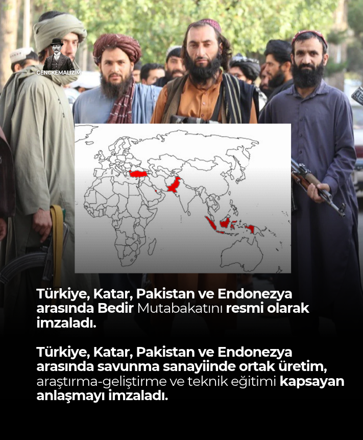 LOSCvGS's tweet photo. Türkiye, Katar, Pakistan ve Endonezya arasında Bedir Mutabakatını resmi olarak imzaladı.

Türkiye, Katar, Pakistan ve Endonezya arasında savunma sanayiinde ortak üretim, araştırma-geliştirme ve teknik eğitimi kapsayan anlaşmayı imzaladı. https://t.co/jh1a1MhSzq