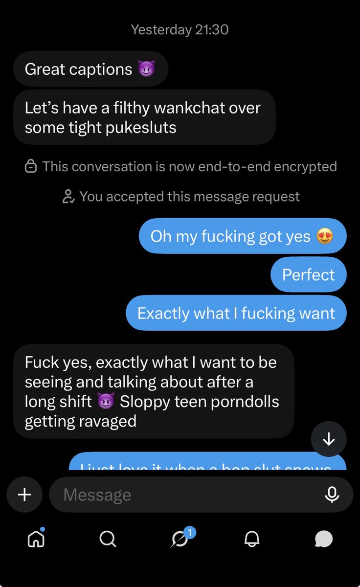 RandomYout's tweet photo. This is what I mean when I say filthy fucking wankchat 😍 need more of this shit in my DMs where are you filthy fucking gooners 😩 #wankchat #filthy #bop #chav #sexchat #horny #trade
#slut #dirtyslut #pukeslut #wank #kink #incest #sloppy #bbc https://t.co/loBFm7i9lu