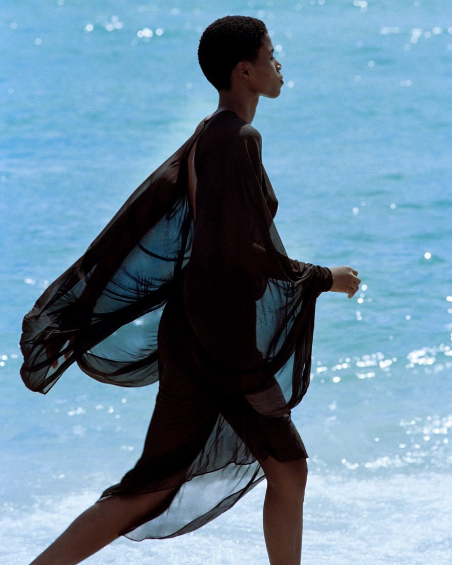 NoteSphere's tweet photo. Victoria Fawole photographed by Dudi Hasson for Jacquemus (2026) https://t.co/slhLtdm6xr