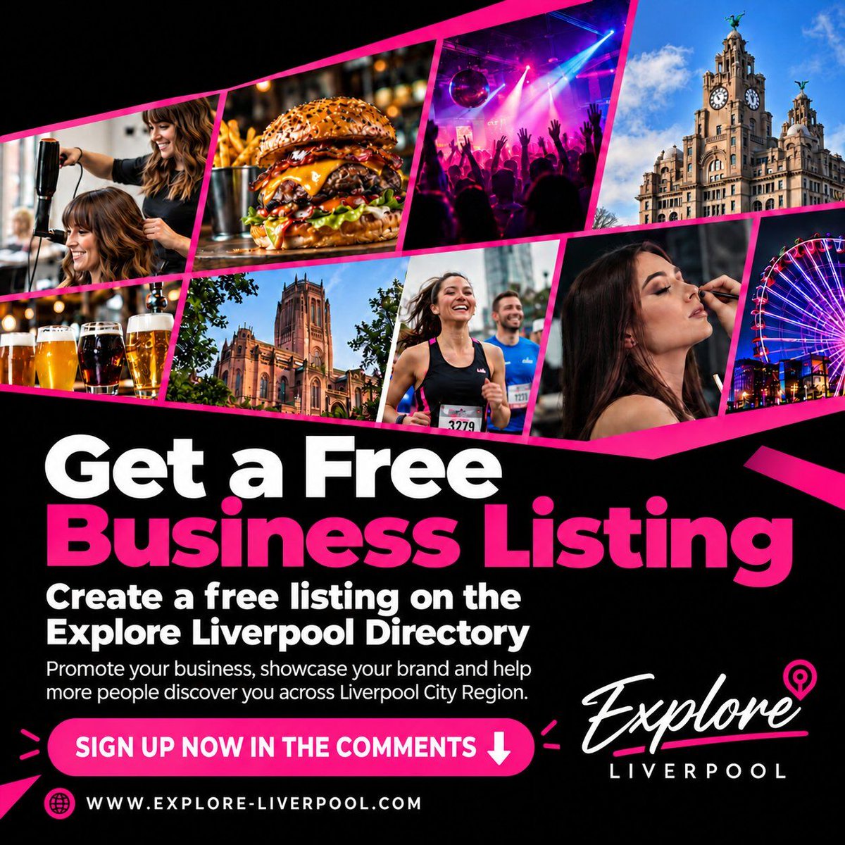 ExploreLpool's tweet photo. 🖤 | Own or run a business in the Liverpool City Region? Create a FREE business listing on the Explore Liverpool Directory. https://t.co/yQXGyHbyOP