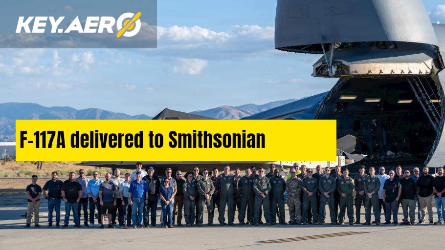 FlyPastMag's tweet photo. The Smithsonian Institute has taken delivery of a Lockheed F-117A Nighthawk ‘stealth fighter’ for display in its collection https://t.co/4a8I6V3fzB

Image credit: US Air Force/Staff Sgt Alexis Morris

#f117nighthawk #smithsonian #aviation #avgeek https://t.co/3ahPEA1XrU