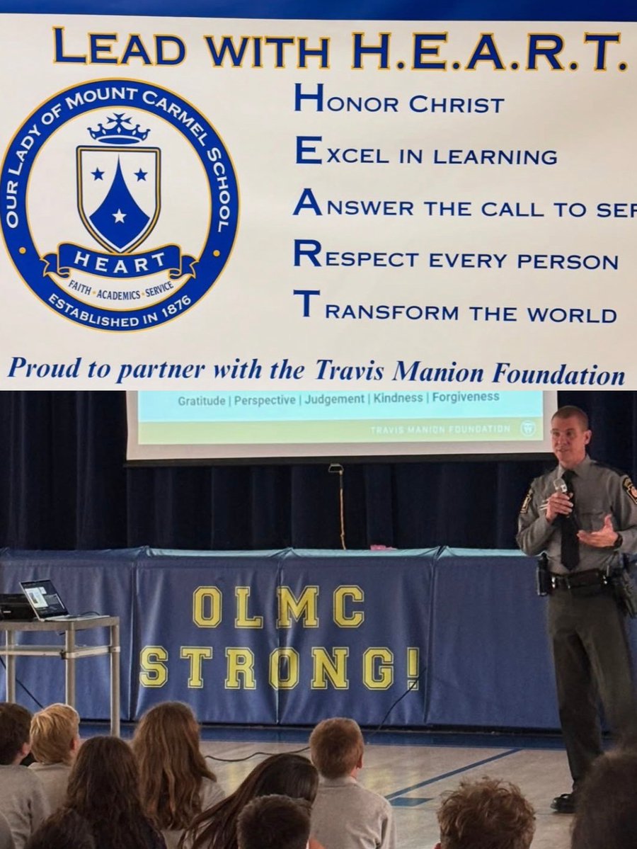 TMFoundation's tweet photo. Travis Manion Foundation recently brought its Character Does Matter (CDM) program to a local Philadelphia school.📚

The 5th-8th grade students will participate in interactive sessions dedicated to helping them explore the qualities of great leaders, understand why character matters, and learn how to lead through service.

Thank you to Veteran Mentor Shaun Fishburn, and CDM Mentor PA State Police Officer Michael Rogers, for their dedication to inspiring the next generation to lead.

This program is fueled in part by @wwp,  helping empower veterans, service members, and their families to achieve total well-being and thrive for a lifetime.