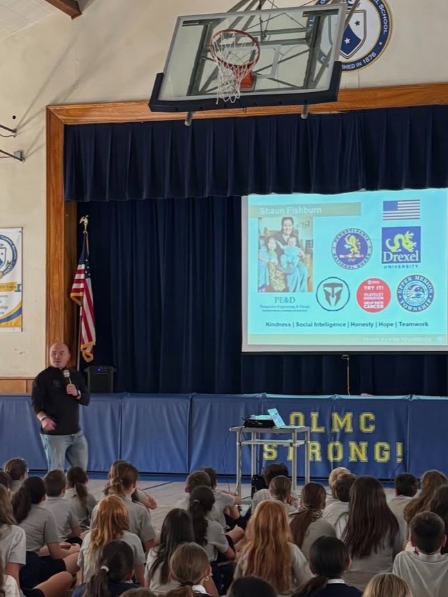 TMFoundation's tweet photo. Travis Manion Foundation recently brought its Character Does Matter (CDM) program to a local Philadelphia school.📚

The 5th-8th grade students will participate in interactive sessions dedicated to helping them explore the qualities of great leaders, understand why character matters, and learn how to lead through service.

Thank you to Veteran Mentor Shaun Fishburn, and CDM Mentor PA State Police Officer Michael Rogers, for their dedication to inspiring the next generation to lead.

This program is fueled in part by @wwp,  helping empower veterans, service members, and their families to achieve total well-being and thrive for a lifetime.