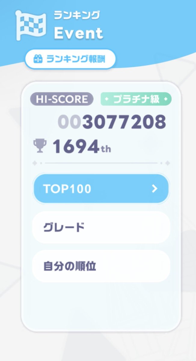 teresuke_HL's tweet photo. 激戦と思ってたけど、プラチナ帯確保できた(⁠ ⁠╹⁠▽⁠╹⁠ ⁠) https://t.co/GGaATnrXfO