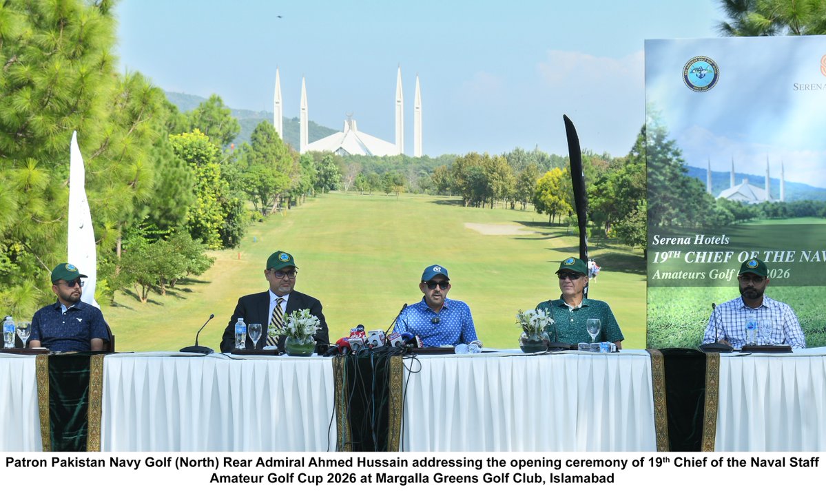dgprPaknavy's tweet photo. Tournament will be held from 22 to 25 Oct 26, featuring competitions in Men Amateurs (54 holes), Ladies Amateur (36 holes) Seniors match (36 holes) &amp; Juniors match (18 holes) and invitational match for guests &amp; sponsors. Ceremony was attended by sponsors, players &amp; media reps.2/2 https://t.co/HYgeUY1RJN