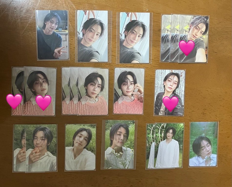 y_svt_k's tweet photo. @DzG6dy8Qdl45732 検索より失礼致します。
🩷のもの４枚を求めているのですが交換可能なものございますでしょうか？
異種交換可能です。
ご検討よろしくお願いいたします🙇🏻‍♀️ https://t.co/oRj9d4kLqa