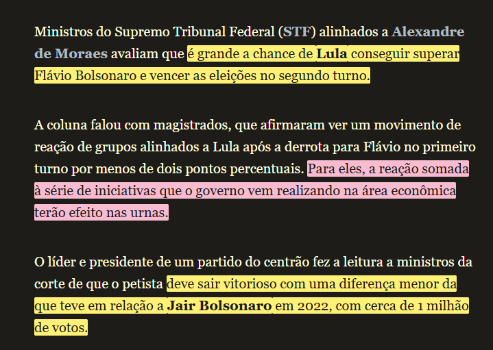 fabiosofias's tweet photo. Bela Megale falando que os ministros do STF tão nesse nivel aqui de COPE; via o Globo https://t.co/xZ7XUI4cdP