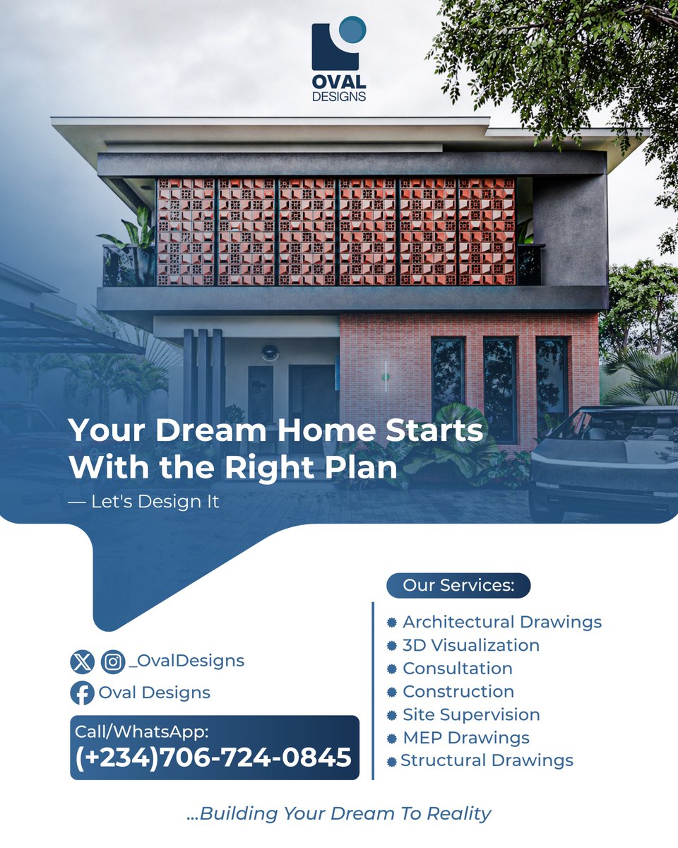 _OvalDesigns's tweet photo. Passionate about functional, beautiful, climate-responsive and sustainable Nigerian architecture, with thoughtful landscape design and everyday living in mind.

Also exploring ideas through graphic design and ball pen scribble art.

Design sustainably. 🌿 https://t.co/yLtGGQhOW5