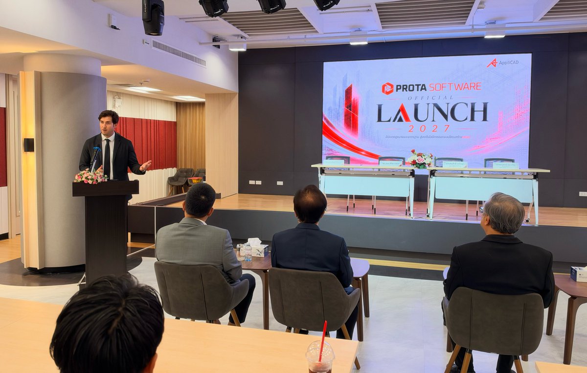 ProtaSoftware's tweet photo. Bangkok, thank you! 🇹🇭 Insights from today’s ProtaStructure Suite 2027 Global Launch event with @AppliCAD. More to come! 🚀 #ProtaStructure2027 #ProtaStructure #GlobalLaunch #StructuralEngineering #Bangkok #Thailand https://t.co/Ij9uFeZyMn