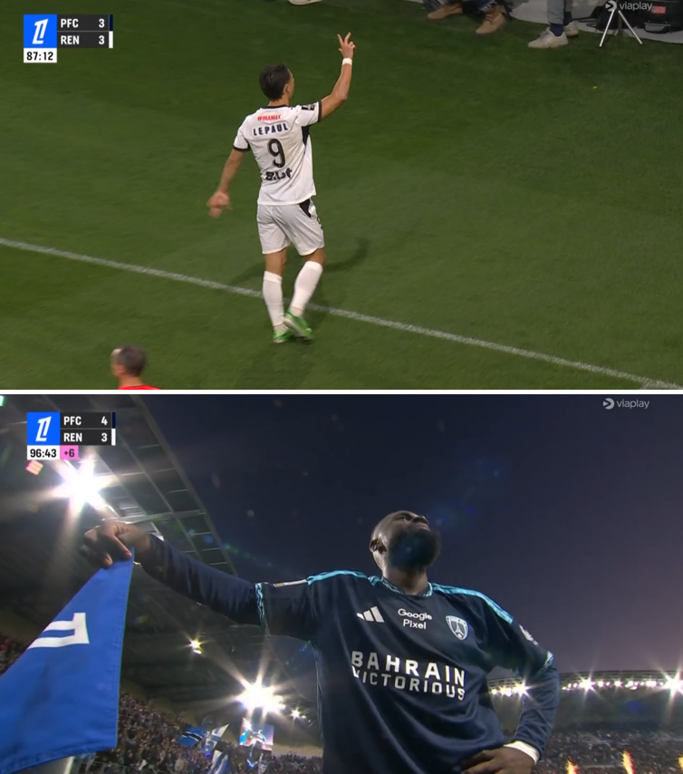foet247europa's tweet photo. Paris FC secured a 4-3 victory over Rennes in a Ligue 1 match featuring four penalties. #PFCSRFC https://t.co/Vho6UlK0QW