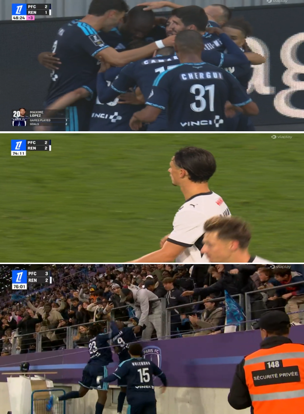 foet247europa's tweet photo. Paris FC secured a 4-3 victory over Rennes in a Ligue 1 match featuring four penalties. #PFCSRFC https://t.co/Vho6UlK0QW