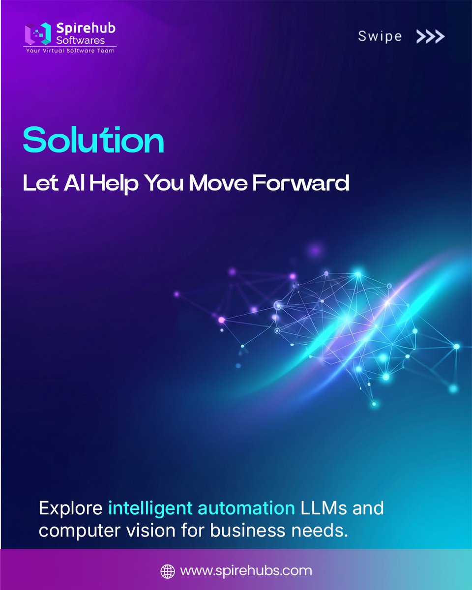 spirehub_soft's tweet photo. Make your business smarter with AI! 🚀

Explore AI &amp; ML solutions with Spirehubs Softwares!

#spirehubs #artificialIntelligence #AIandML #GenerativeAI #MachineLearning #intelligentautomation  #techsolutions #softwaredevelopment https://t.co/7AK2XujAVK