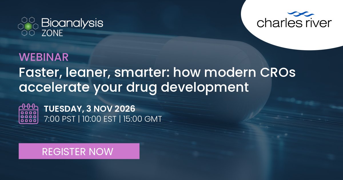 BioanalysisZone's tweet photo. What if you could reduce bioanalytical delays and speed up development timelines? Discover how leading CROs are doing it with connected, end-to-end workflows and digital technologies. Join us: https://t.co/JrnETXyBOA https://t.co/XKygD6xp3O