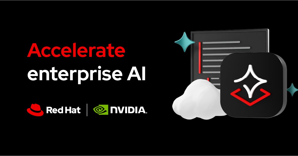 RedHat's tweet photo. Red Hat AI Factory with @NVIDIA is helping enterprises scale autonomous agents with trusted security and control. The latest innovations span agent safety with the OpenShell Reference Architecture, optimized support for the latest open models, and Day 0 enablement for NVIDIA Vera Rubin. Learn more: https://t.co/lP2ifajPEe #NVIDIAGTC