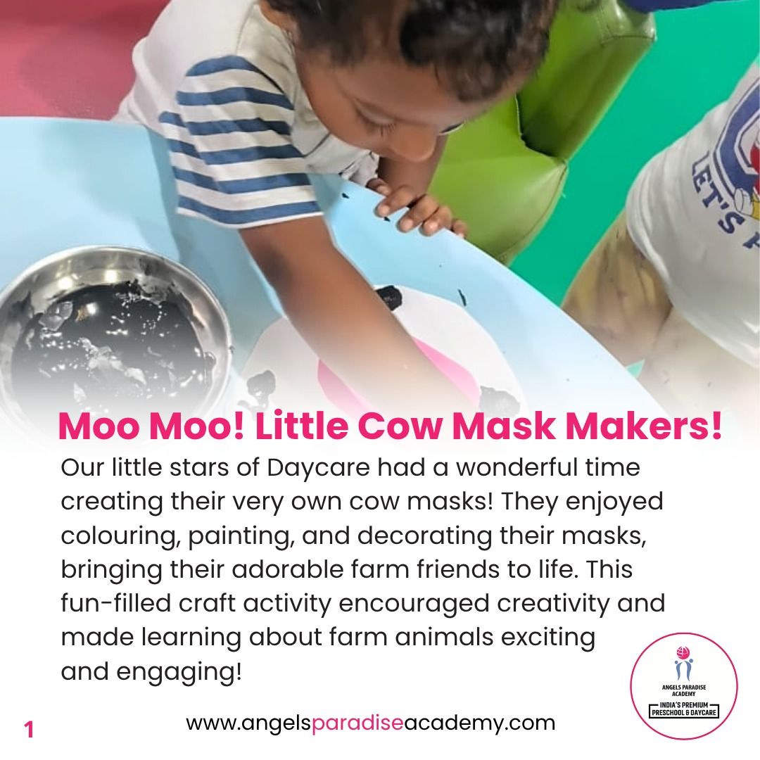 angelsparadisea's tweet photo. Activity: Moo Moo- Little Cow Mask Makers
#CowMaskMaking #MooMooFun #AnimalCraft #CreativeKids #LearningThroughPlay #FunLearning #LittleArtists #HandsonLearning #EarlyLearning #APA #AngelsParadiseAcademy #HappyLearning https://t.co/8mVmDgcafD