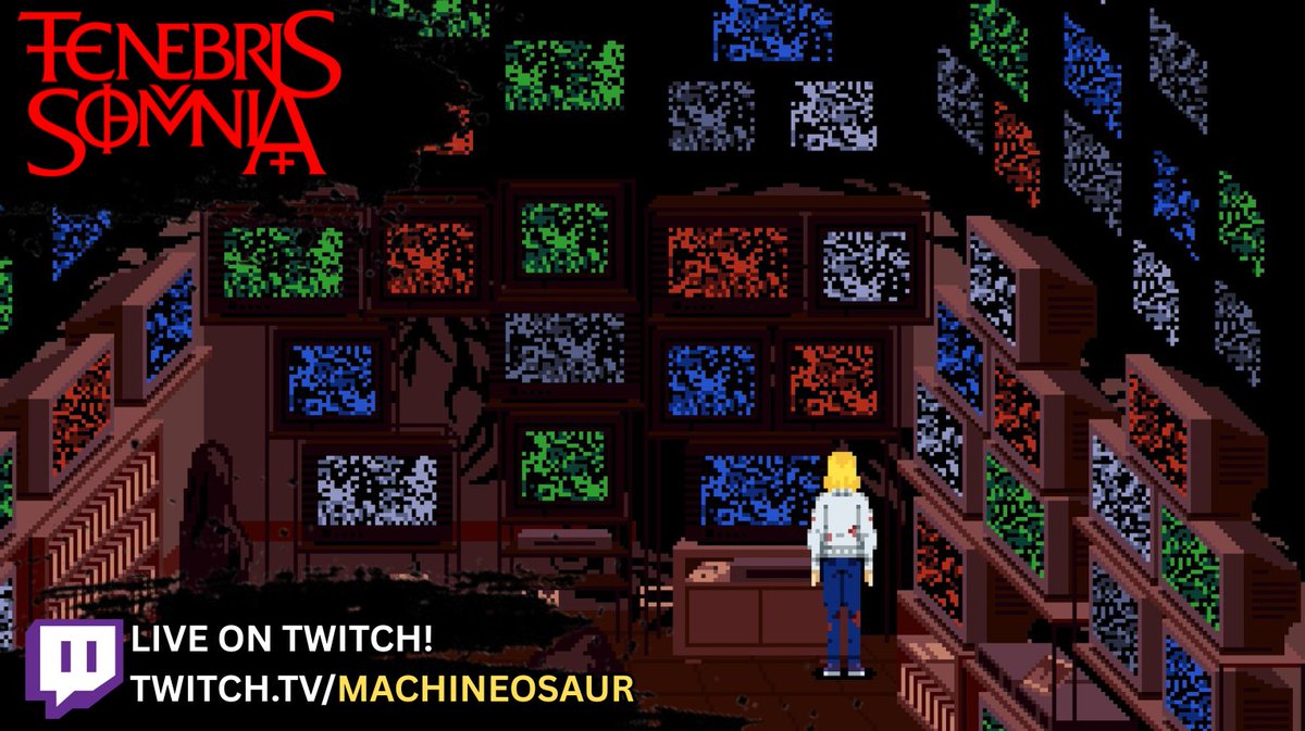 MachineOsaur's tweet photo. Is This The End? https://t.co/EuApV6dn6e LIVE NOW! Playing @TenebrisSomnia Thanks to @Keymailer and @NewBlood! BIG Boss fight time! #TenebrisSomnia #Keymailer #Machineosaur https://t.co/iFOQXQTe8m