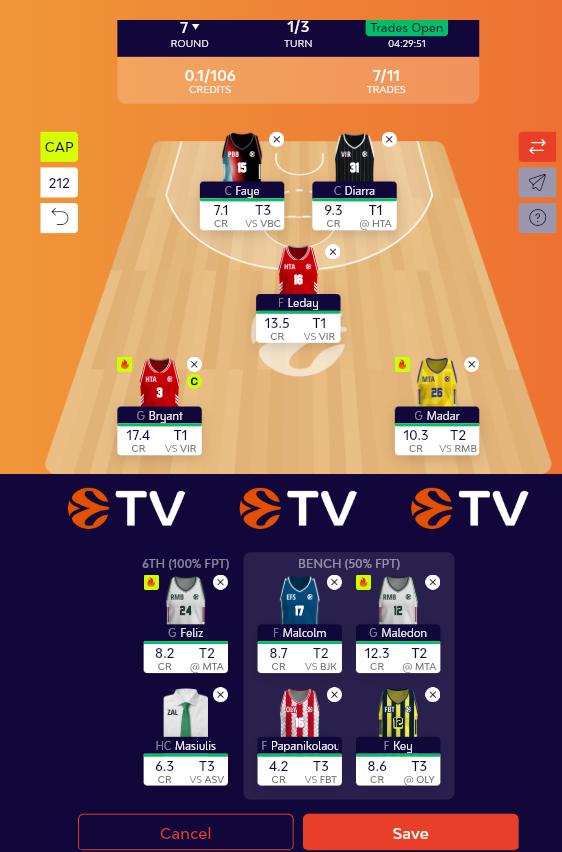 cayk0wski's tweet photo. @Vuk_ELF which one would you choose? for the 2nd one, I don't like any coach other than Obra also I don't like Key, but I have a better rotation there. https://t.co/rcYo0ZVpLD