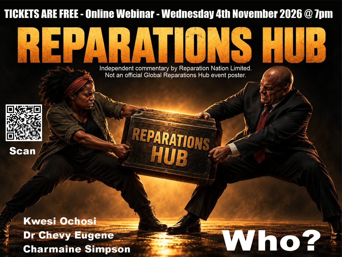 REPNATS's tweet photo. Top 18 #ReparationsOrganisations #BlackAuthority #TheBlackAuthority #IBIS #ReparationNation #ReparationNationLimited #GlobalReparationsHub #ReparationHub #Reparations #ReparationsNow
https://t.co/9WjhvrMJVa
https://t.co/FOI15h4tZJ
https://t.co/jUgZCGzrFf https://t.co/BURdGc0kpx