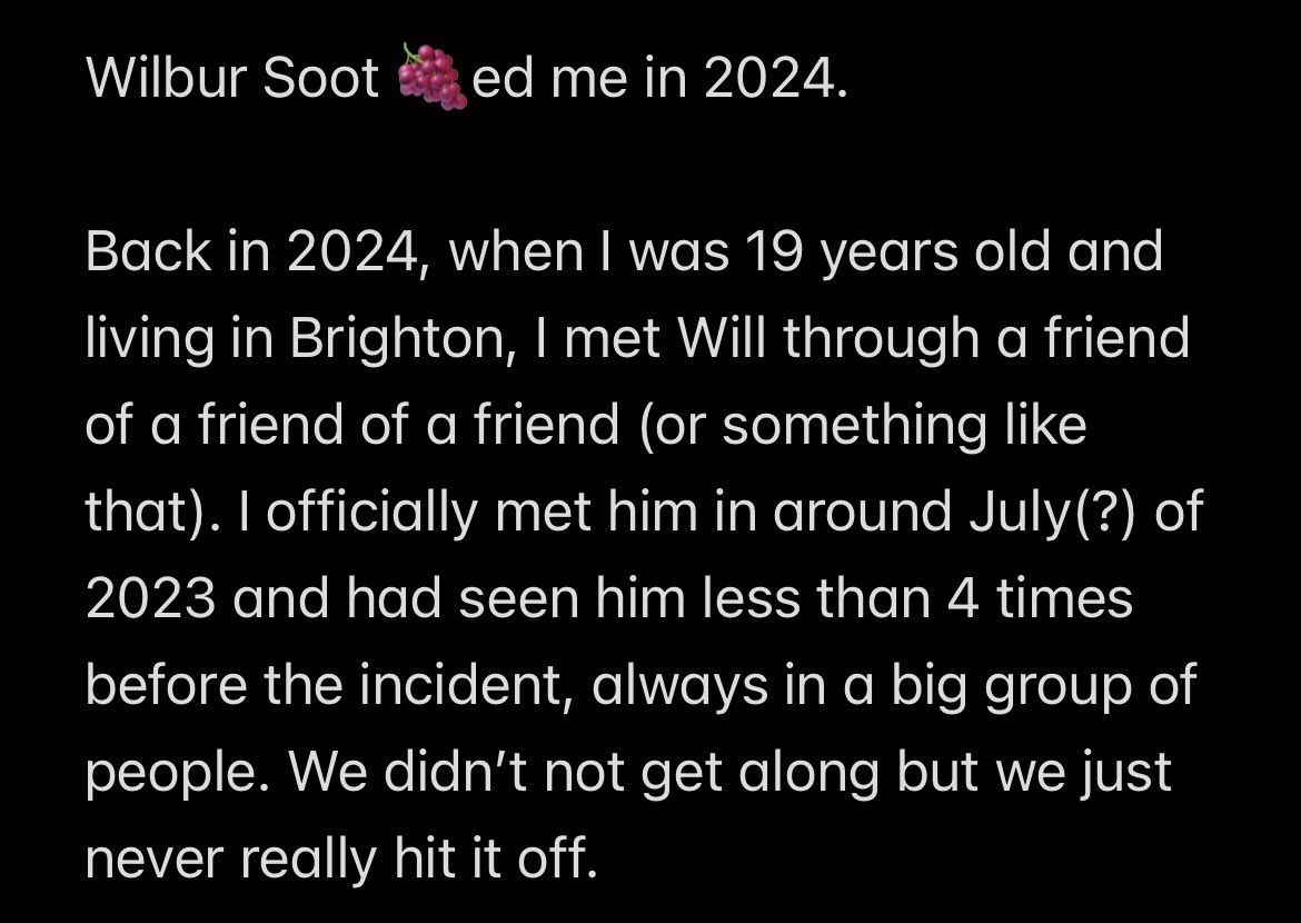 Aria15714's tweet photo. My experience with Wilbur Soot: https://t.co/IpwBgZPJKJ