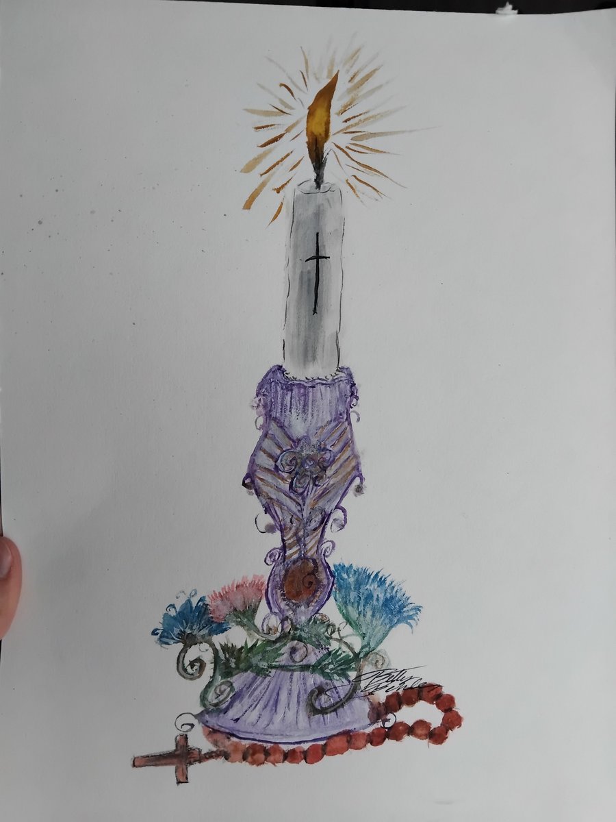 BettyBehle's tweet photo. ...Une flamme d'espérance...
#aquarelle
#espérance https://t.co/ncwG2Xep9n