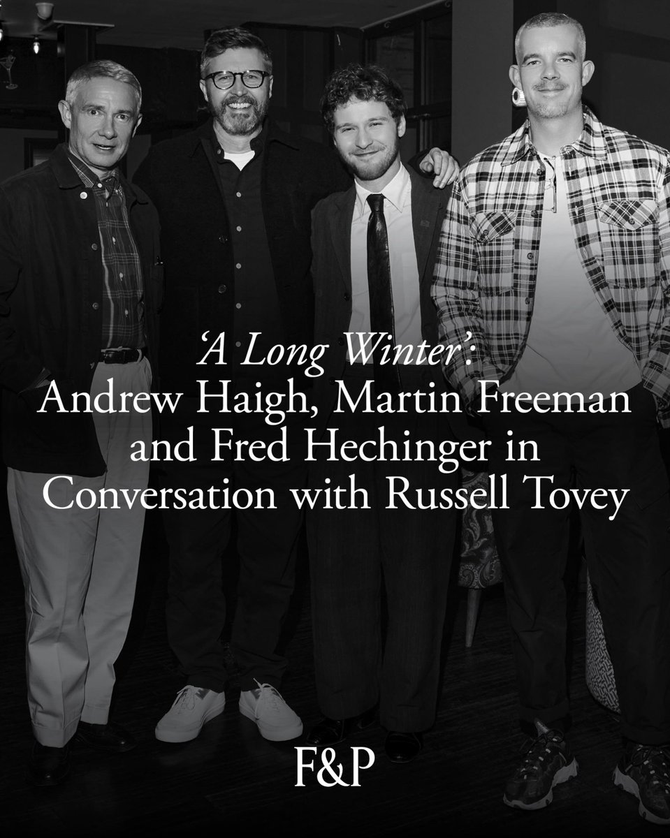 RichartinFan's tweet photo. #MartinFreeman👱🏻‍♂️✨during a special screening of "A Long Winter" Oct 20, 2026
"joined Russell Tovey in conversation about what drew them to the story and shared insight behind the scenes of the production.  
The film is released in UK cinemas on 15 January"
https://t.co/tEjXwFXrBT https://t.co/SEonxQFpcO