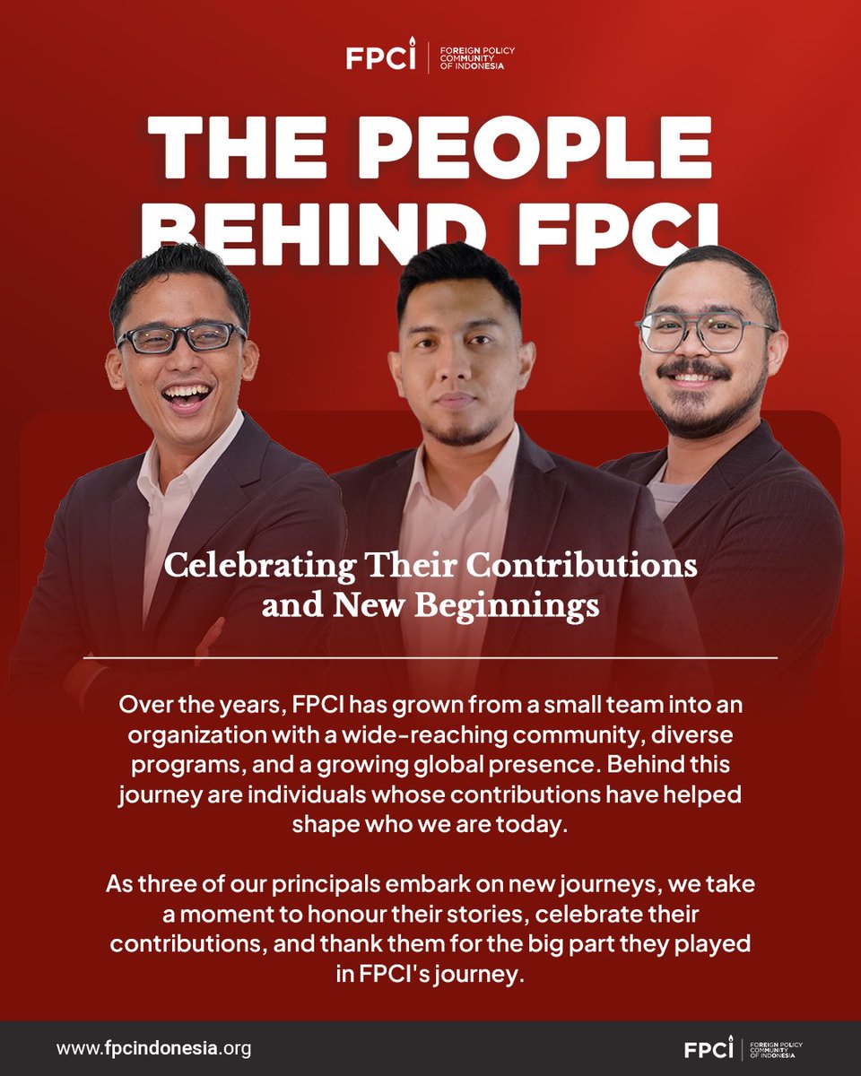 fpcindo's tweet photo. Once FPCI, always FPCI.

Over the years, FPCI has grown from a small team into an organization with a wide-reaching community and a growing global presence. People whose contributions have shaped who we are today stand behind this journey. https://t.co/yecthGqlL7
