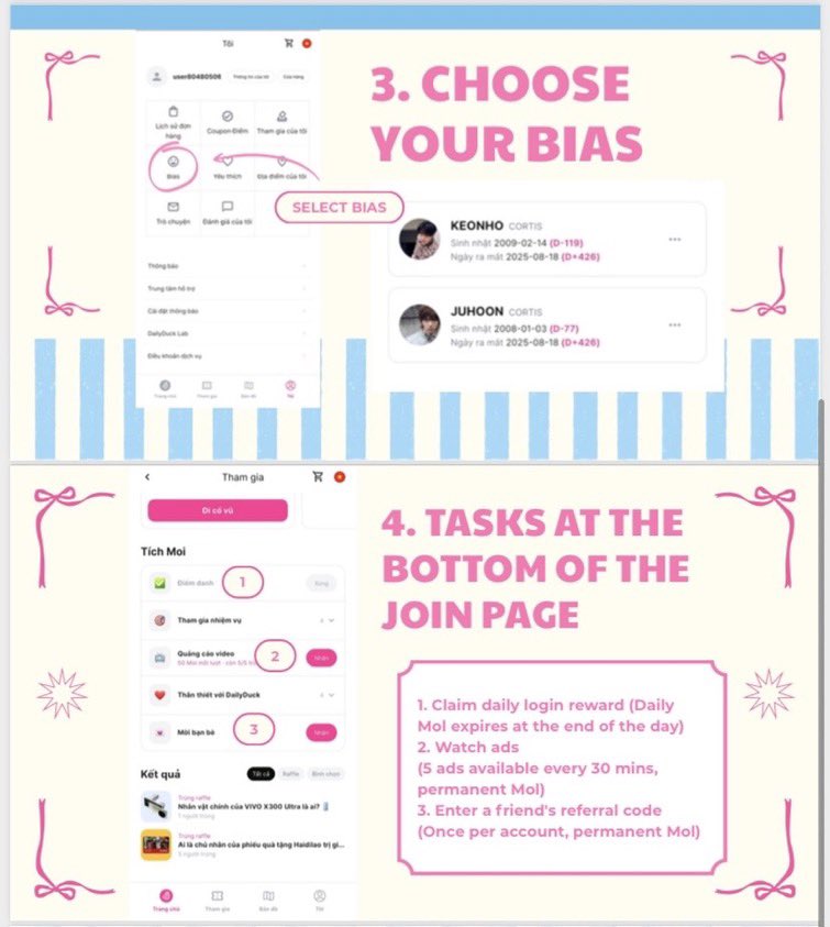 jjuperstarz's tweet photo. 📢 CALLING ALL KEONHOONIST‼️

Ayok vote keonhoon di aplikasi dailyduck. Step by step bisa ikutin cara cara yang ada di pic berikut.

Hadiahnya jika keonhoon peringkat 1, nanti dapet ads billboard di Osaka https://t.co/e8WSDHSzw1 https://t.co/q6f1dygIo4