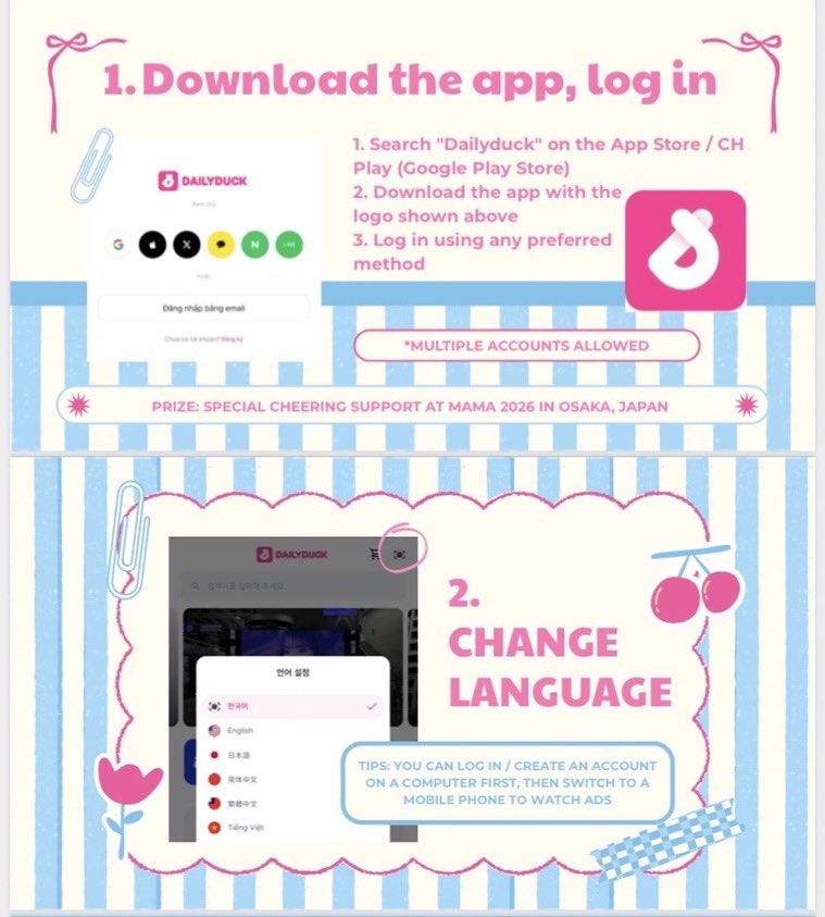 jjuperstarz's tweet photo. 📢 CALLING ALL KEONHOONIST‼️

Ayok vote keonhoon di aplikasi dailyduck. Step by step bisa ikutin cara cara yang ada di pic berikut.

Hadiahnya jika keonhoon peringkat 1, nanti dapet ads billboard di Osaka https://t.co/e8WSDHSzw1 https://t.co/q6f1dygIo4