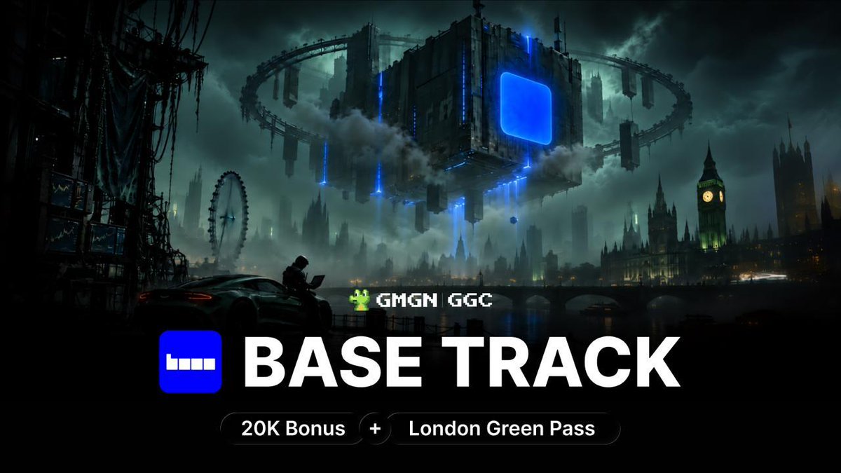 gmgnai's tweet photo. BASE TRACK IS COMING TO #GGC .
Starting TODAY through October 26, we're taking the competition to @base .
Trade Base coins and climb the leaderboard.

$20,000 prize for the track winner
1 Fast-track entry to the GGC London Finals
A shot at winning an Aston Martin Vantage

Tune in on October 26 for a special Base Day livestream with guests from the ecosystem.