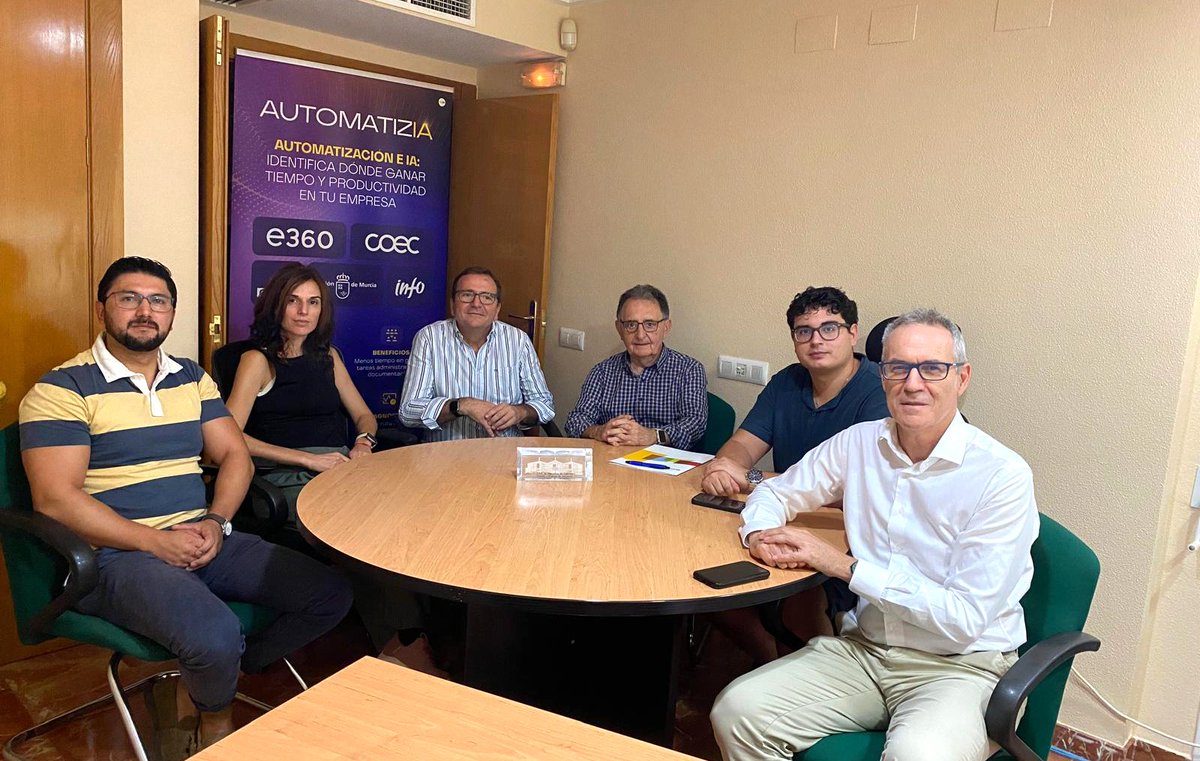 CEEICT's tweet photo. 🤖 En el marco de #AUTOMATIZIA, hemos trabajado con M&K Ingeniería Civil SLP para analizar sus procesos técnicos e identificar oportunidades de mejora mediante la digitalización, automatización y aplicación de IA.

Durante la consultoría hemos detectado oportunidades para optimizar la búsqueda, recopilación y selección de información técnica, así como en la elaboración de informes, tablas y documentación, a través de las automatizaciones.

🎯 El siguiente paso será priorizar los procesos con mayor potencial de mejora y explorar cómo integrar la IA de manera eficiente en sus herramientas y procedimientos de trabajo, especialmente en aquellas tareas técnicas que requieren precisión y supervisión especializada.

El objetivo: reducir tareas manuales, mejorar la productividad y liberar tiempo para actividades de mayor valor añadido.

Iniciativa abanderada por COEC (Confederación Comarcal Organizaciones Empresariales de Cartagena) junto al Info Región de Murcia, en colaboración con CEEIC.

#AUTOMATIZIA #Digitalización #Automatización #InteligenciaArtificial #IA #InnovaciónEmpresarial #TransformaciónDigital #Productividad @infoRMurcia @COEC_es @MKIngCivil