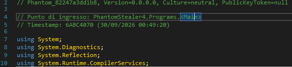 ShadowOpCode's tweet photo. 🚨ALERT🚨
PhantomStealer4 has a #ransomware module.

AES-256-CBC + HMAC-SHA256, .phantom files, FTP key escrow and file deletion.

Disabled in this build (RansomCheckBox = false)

Bazaar👇
https://t.co/bCQtAN8UnC https://t.co/ZP3ST2eDp2