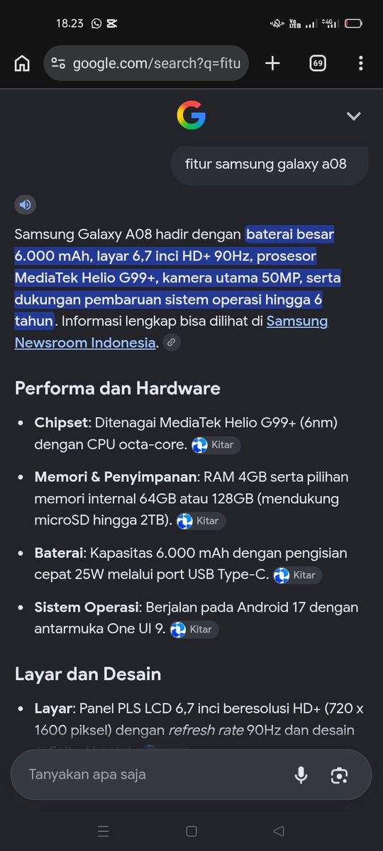 winpurpple's tweet photo. @samsungID Kalau aku, fitur baterai 6.000 mAh cocok buat hobby aku yang travelling karena tahan lama, nggak gampang kehabisan daya,apalagi ada fast charging 25W jadi ga ada drama sering cari colokan 💃🏼 #PastiPinternya #PastiPinterCariTahu #GalaxyA08 ... https://t.co/4GrDkLmik8