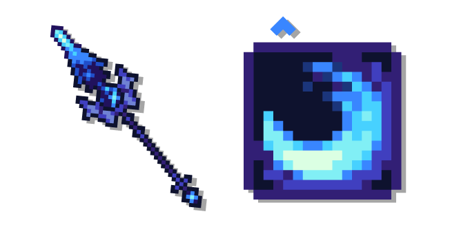 CustomCursor's tweet photo. Unleash the energy of the rogue weapon on your screen with this #Terraria #Vega and Voidfrost #Debuff #fanart cursor! It's time to add cosmic magic and mystery to your desktop with this enchanted duo from the Terraria Cursors collection! #CustomCursor
https://t.co/laaJrAw2DL https://t.co/LTrOrsgc2R