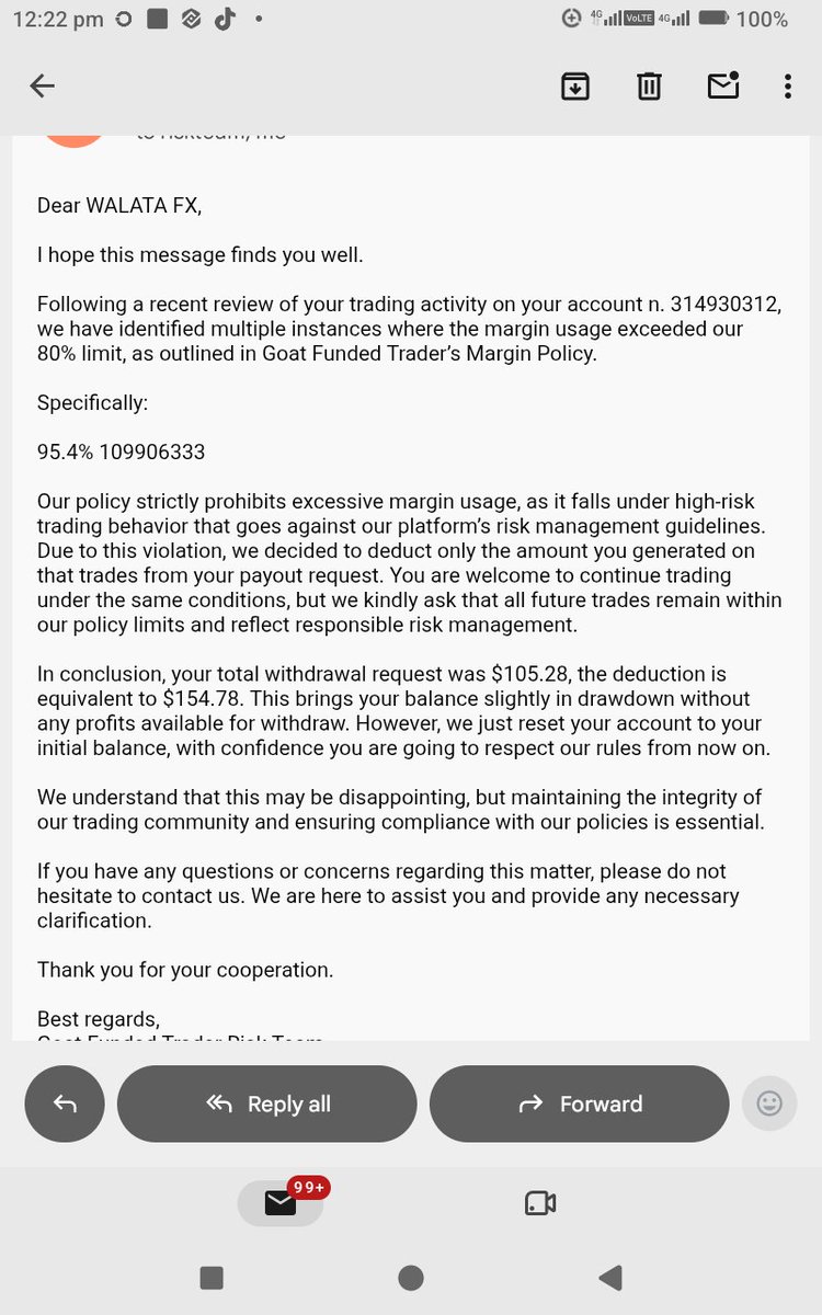 Walatafx's tweet photo. @GoatFunded just denied my payout just now making it 2 business day, and I honestly don’t understand why. I didn’t breach any account rules. I traded the account, met the requirements, and requested my payout, only for it to be denied without a clear explanation.@EdwardXLreal https://t.co/IlAb5UE9RM