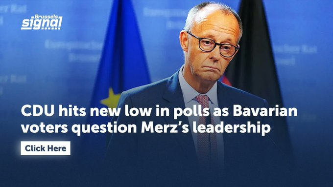 EntireBubbles's tweet photo. Der wachsende Druck auf Friedrich Merz zeigt, wie wichtig Vertrauen und klare politische Entscheidungen sind. Sinkende Umfragewerte sollten für die Union ein Anlass sein, ihre Führung und ihren Kurs kritisch zu hinterfragen. #Merz #CDU #CSU #Deutschland https://t.co/Fx5cfLC8bD