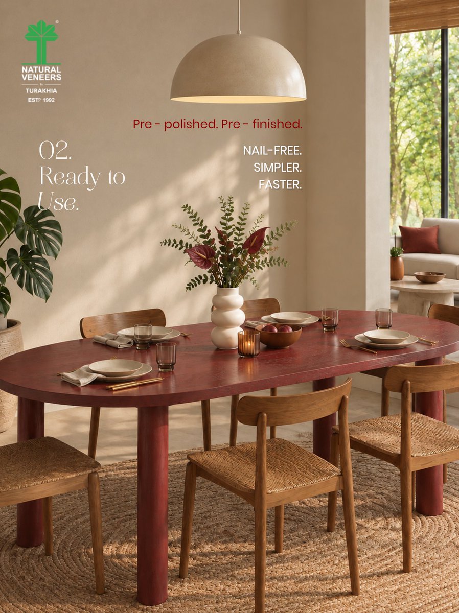 naturalveneers's tweet photo. Meet Chroma by Natural Veneers – where real wood meets colour, texture & creativity. Explore plain, textured & fluted finishes.
Explore the Chroma collection at https://t.co/uxnq7q7oYF
#NaturalVeneers #ChromaCollection #ColoredVeneers https://t.co/7MTovWERZ3