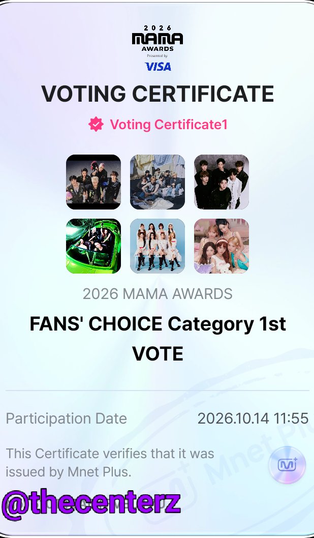 thecenterz's tweet photo. I vote #Hearts2Hearts for Fans’ Choice Female #2026MAMAVOTE https://t.co/0Z07IkXabC