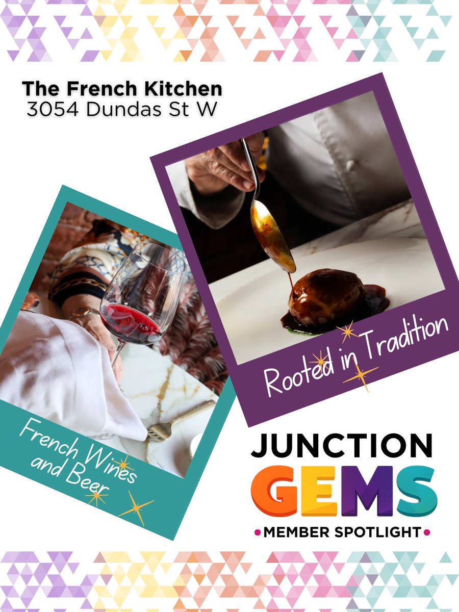 TorontoJunction's tweet photo. ✨ JUNCTION GEM: The French Kitchen ✨
📍 3054 Dundas St W
📞 647-969-3054
🕚 Wednesday–Saturday, 5:45 PM–10 PM
🌐 https://t.co/8BidhCKWh8
#JunctionTO #JunctionGems #MemberSpotlight #TheFrenchKitchen #FrenchCuisine #TorontoDining #ShopLocal #ShopTheJunction https://t.co/gNxxgW8hMZ