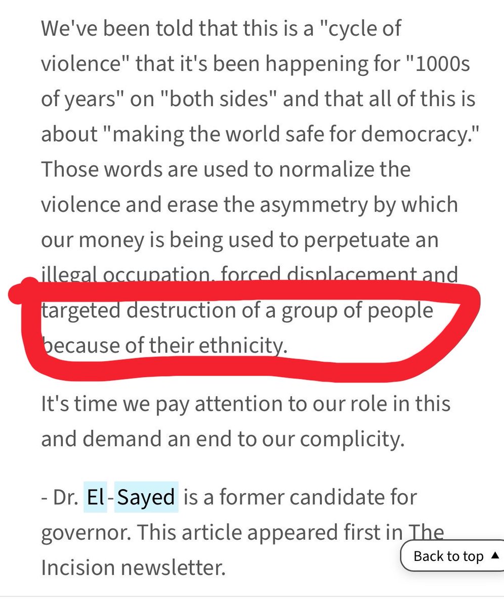 ProfDBernstein's tweet photo. Here is El-Sayed accusing Israel of genocide (without using the word) … in 2021. https://t.co/nZiUmawxvc