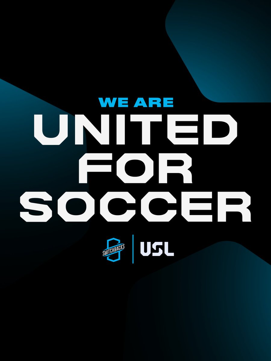 SwitchbacksFC's tweet photo. Different clubs. Different communities. One shared love of the game.

United for Soccer. https://t.co/L81SlPXejy
