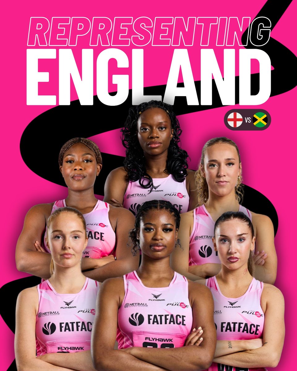 Pulse_Netball's tweet photo. Huge congratulations to our London Pulse athletes selected to represent England across upcoming senior international fixtures:

🌹 Vitality Roses | Horizon Series: Halimat Adio, Funmi Fadoju, Gracie Smith, Liv Tchine, Alicia Scholes

🏴󠁧󠁢󠁥󠁮󠁧󠁿 England A vs Jamaica Sunshine Girls: Sophie Kelly

Incredible recognition for the hard work, dedication, and talent in our squad.💖

#LondonPulse #VitalityRoses #RosesNetball #NetballFamily