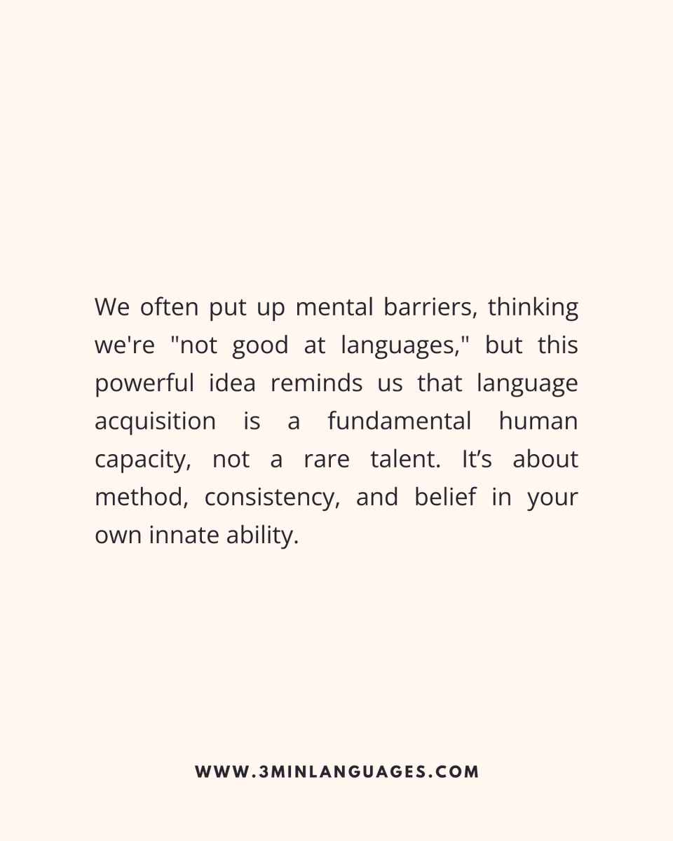 3MLanguages's tweet photo. If a human can do it, so can you.
 Language is human.
 👉 Claim your capacity: https://t.co/zJMA7G83iy

#3MinuteLanguages #StudyIn3 #LanguageLearning #MicroLearning #Consistency #LearnFrench #LearnSpanish #LearnGerman #LearnItalian #LearnPortuguese https://t.co/OzvgJcQw82