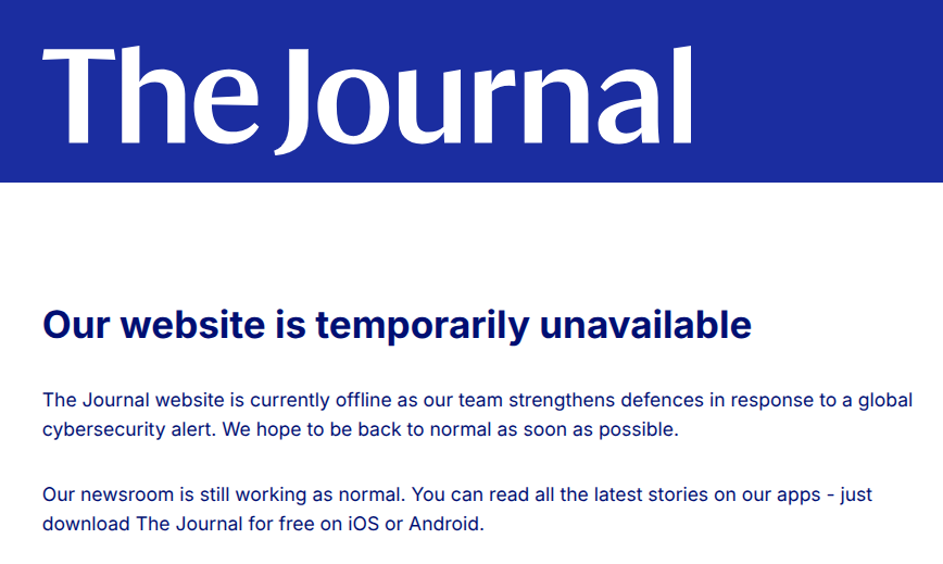 techbuzzinfo's tweet photo. the churnal is down https://t.co/aUTSqrhf1C