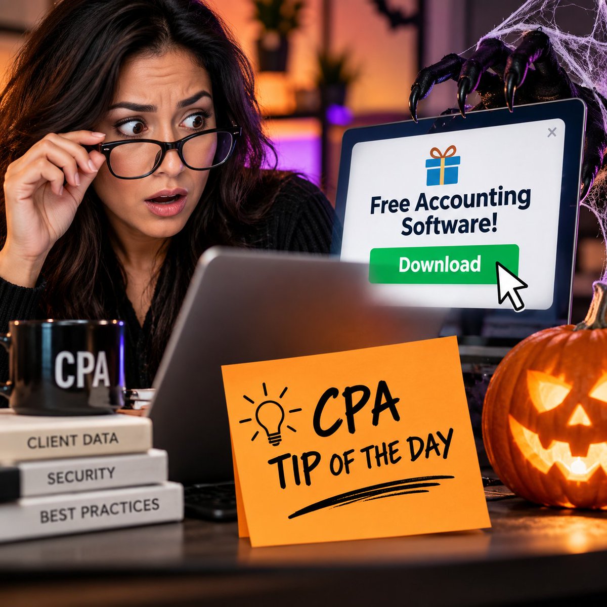 talk2cc's tweet photo. Free accounting software download? Could be a trick!
π CPA Tip of the Day: Download software only from verified vendors. Fake installers can hide malware.
CPAs, does your firm restrict software downloads?
Save and share this reminder!
#completecontroller #ftcscamalert https://t.co/d8aY8tDWQZ