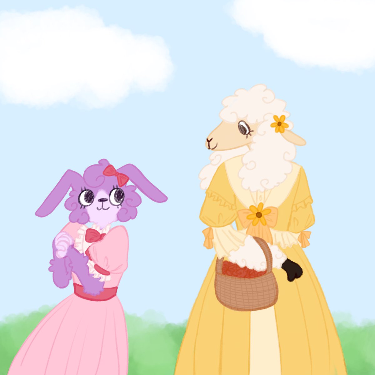 Hopefulbeans1's tweet photo. Banny and Sha! I love drawing the showstoppers they r so cute #twf https://t.co/Y10MobQFZR