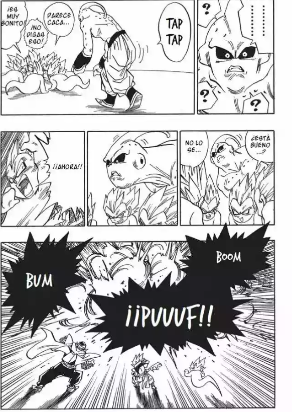 PatoRandomplus's tweet photo. @_andres_cp @KratosGmYT @Blade_1108 Gotenks ssj no logro dañarlo por poder, fue otra vez, una escena cómica donde Bu fue engañado.
Distorsionando las cosas como si Gotenks ssj hubiera logrado superar a bu para obligarlo a aumentar su poder, cuando este solo jugaba con él. https://t.co/AIN1t43mD1